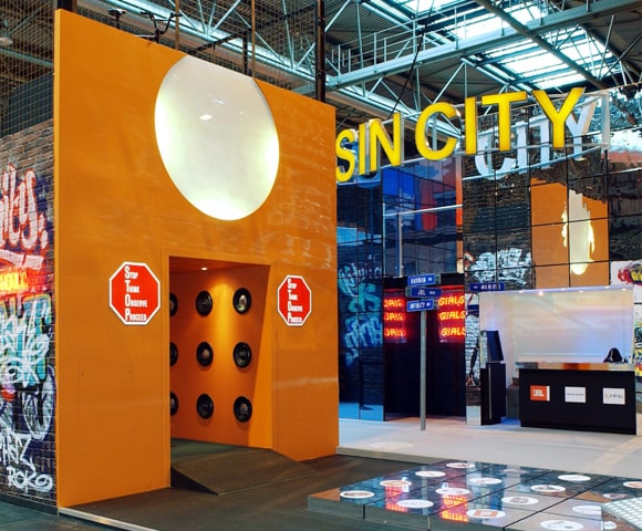 sin city exhibition stand