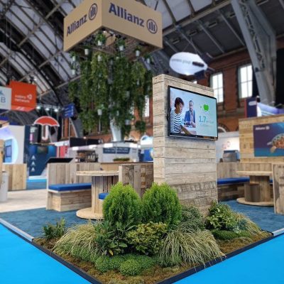 Allianz sustainable exhibition stand